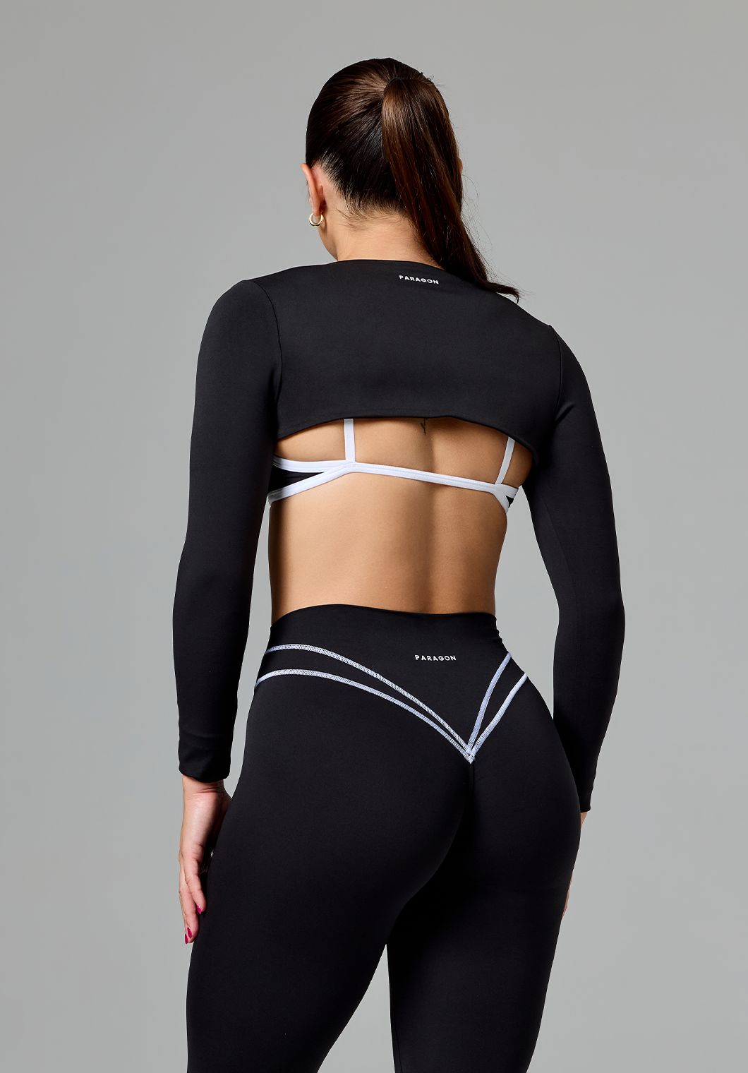 Reluna™ Cropped Shrug Top Black