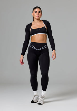 Reluna™ Cropped Shrug Top Black
