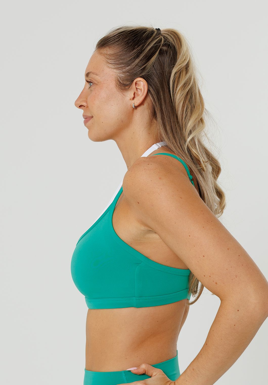 Reluna™ Double-Layer Sports Bra Dark Mint