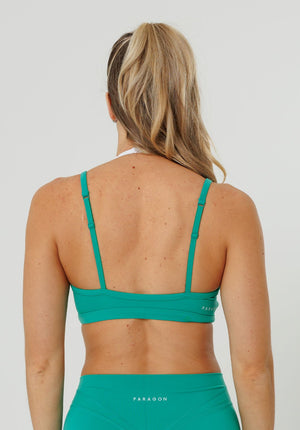 Reluna™ Double-Layer Sports Bra Dark Mint