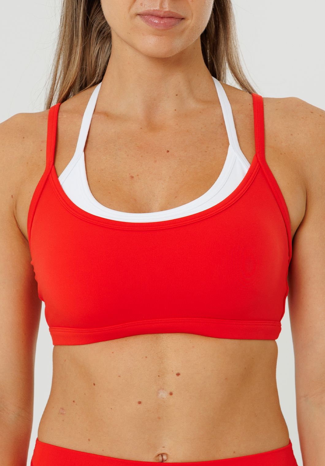 Reluna™ Double-Layer Sports Bra Strawberry