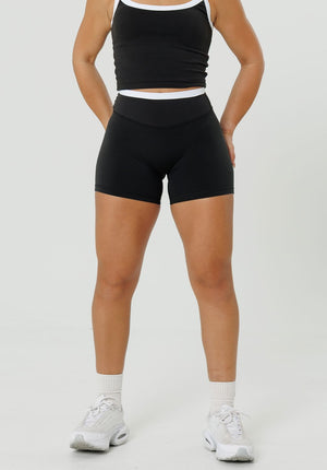 Reluna Double-Layer High-Rise Sculptseam® Plus Short 5" Black