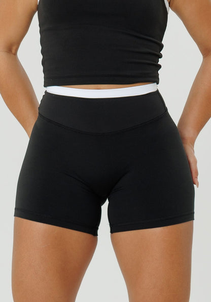 Reluna Double-Layer High-Rise Sculptseam® Plus Short 5" Black