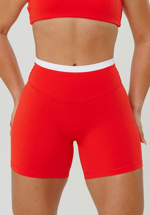 Reluna Double-Layer High-Rise Sculptseam® Plus Short 5" Strawberry