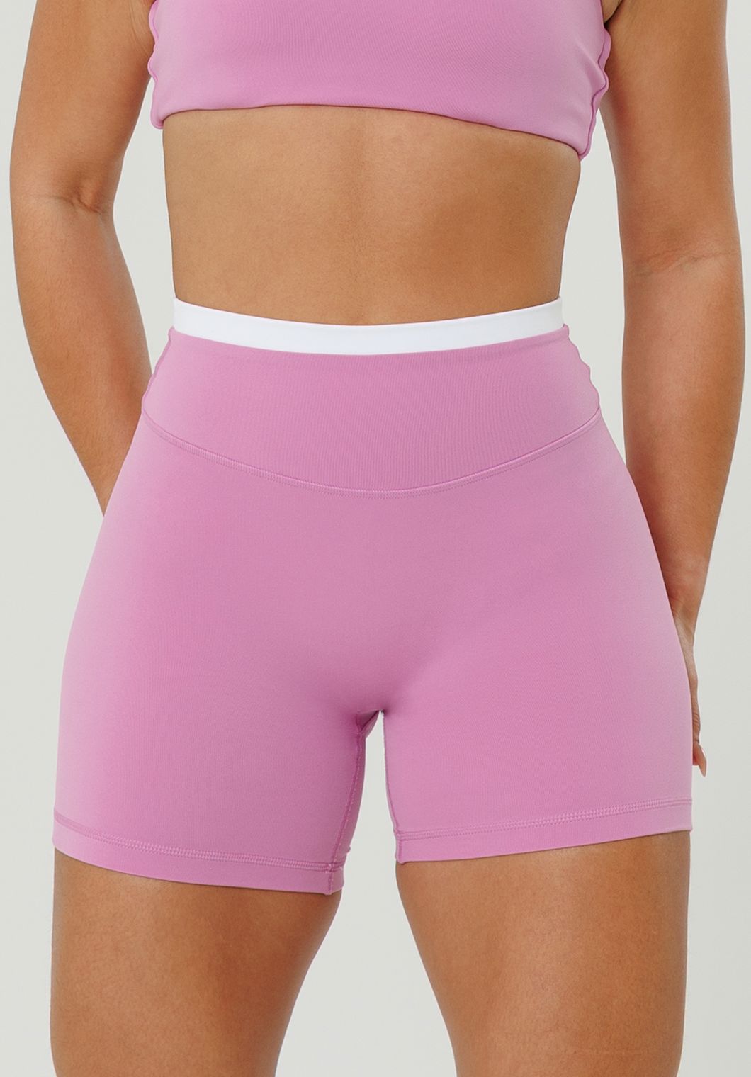 Reluna Double-Layer High-Rise Sculptseam® Plus Short 5" Tulip