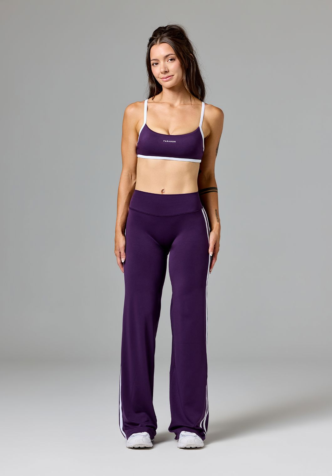 Reluna™ Double Stripe Sculptseam® Mid-Rise Straight Leg Pant Regular Jasmine