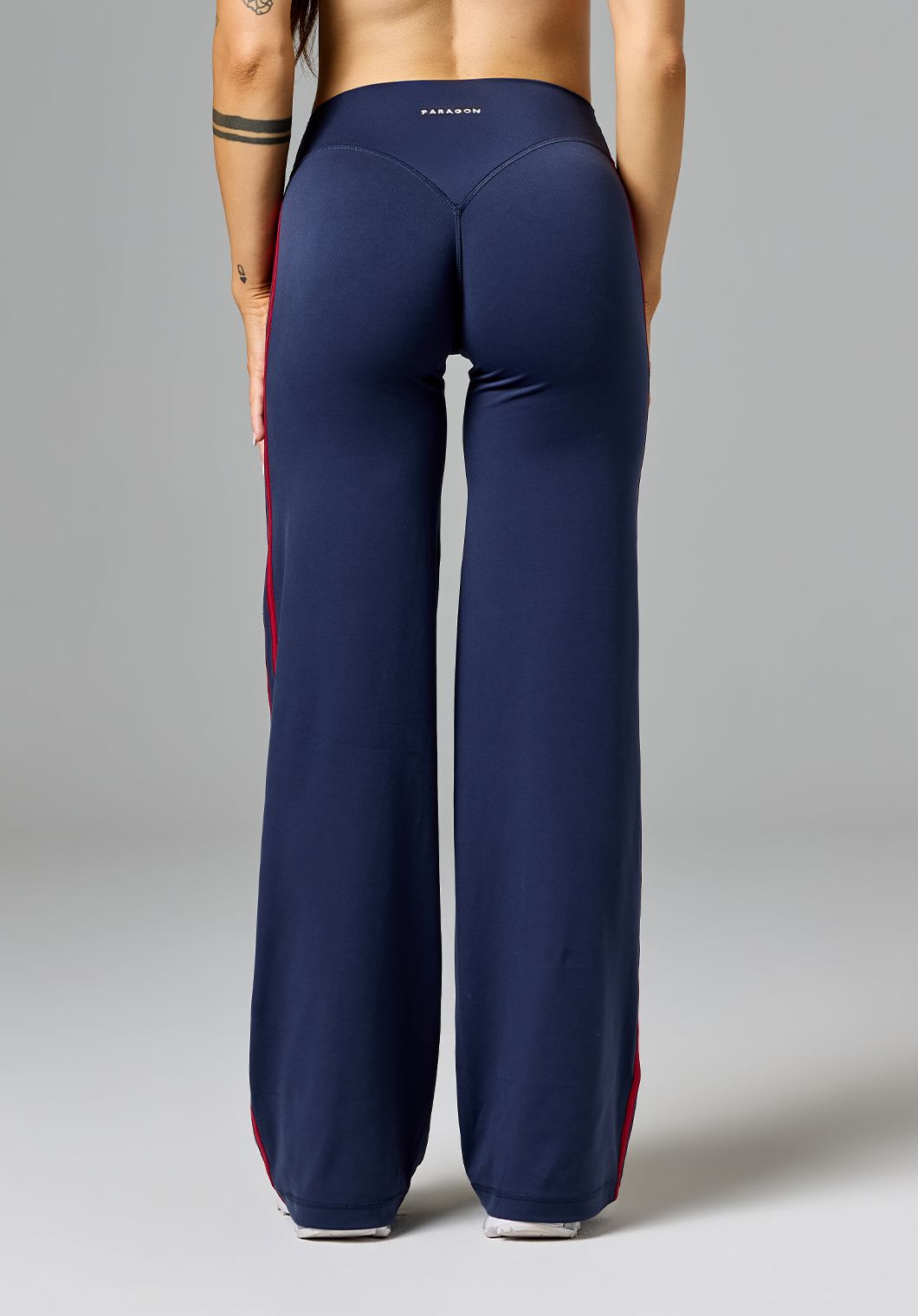 Reluna™ Double Stripe Sculptseam® Mid-Rise Straight Leg Pant Regular Nightshade