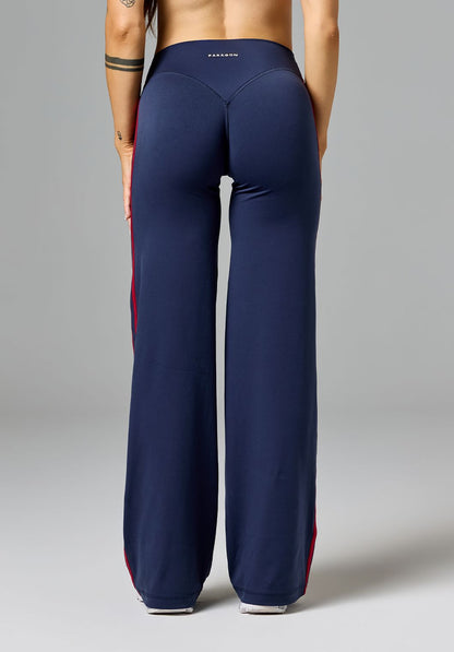 Reluna™ Double Stripe Sculptseam® Mid-Rise Straight Leg Pant Regular Nightshade