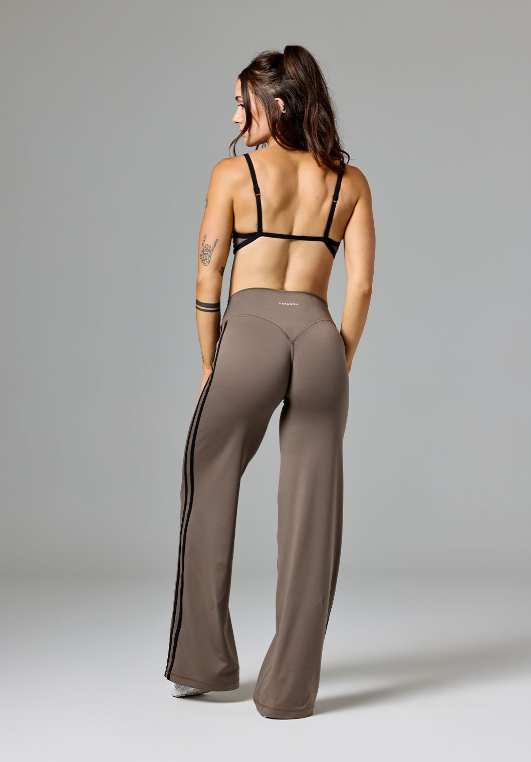 Reluna™ Double Stripe Sculptseam® Mid-Rise Straight Leg Pant Regular Thyme