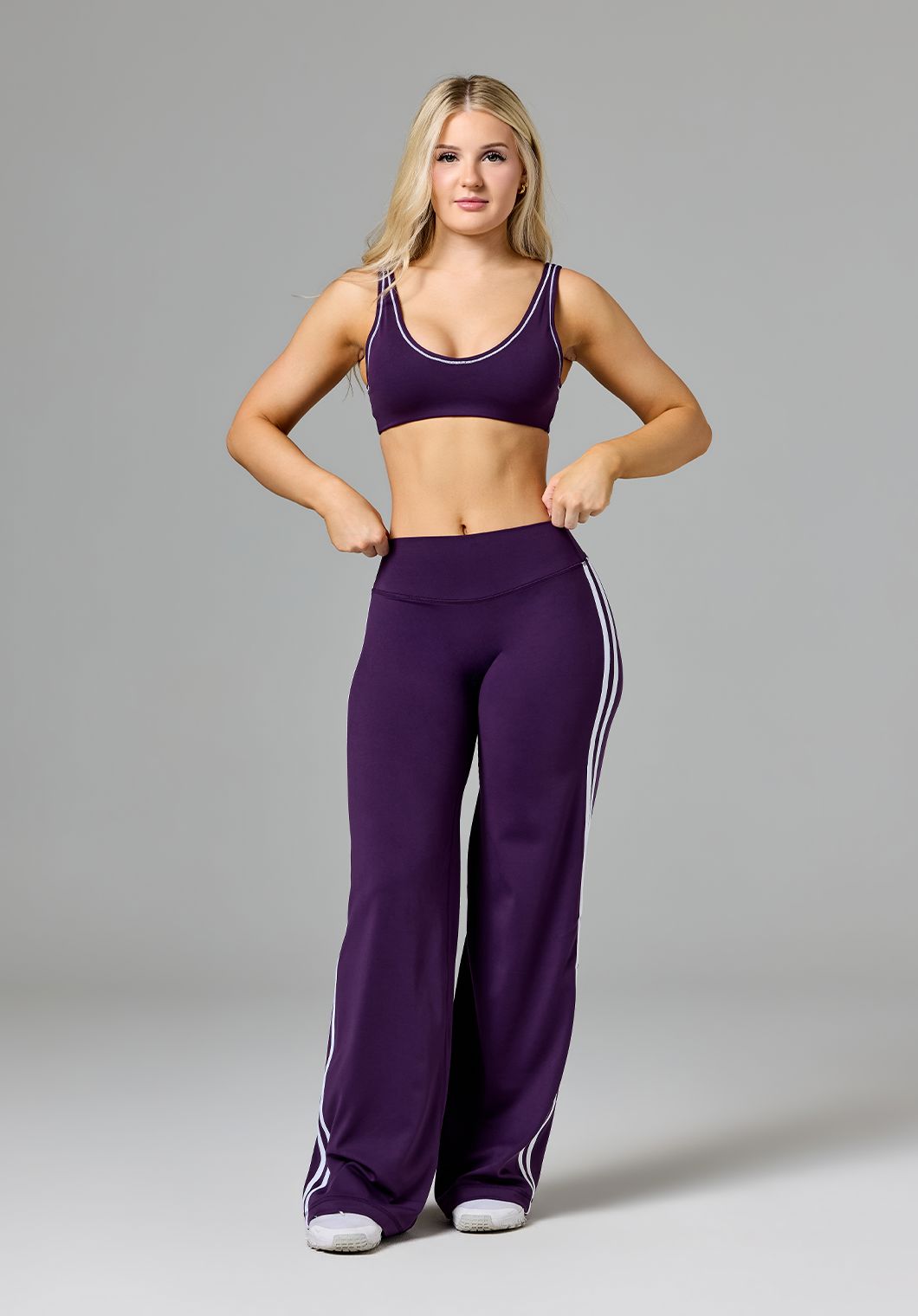 Reluna™ Double Stripe Sculptseam® Mid-Rise Straight Leg Pant Short Jasmine