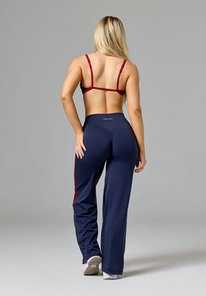 Reluna™ Double Stripe Sculptseam® Mid-Rise Straight Leg Pant Short Nightshade