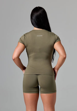 Reluna™ Full Length Short Sleeve Top Everglades