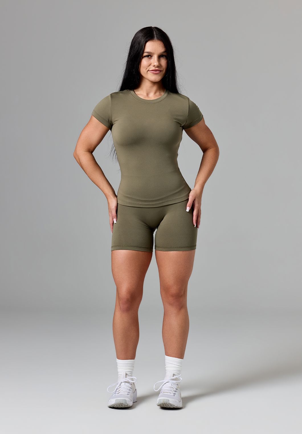 Reluna™ Full Length Short Sleeve Top Everglades