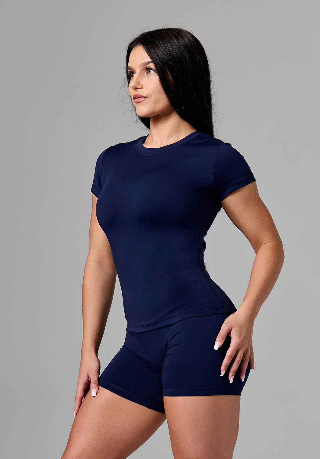 Reluna™ Full Length Short Sleeve Top Ink