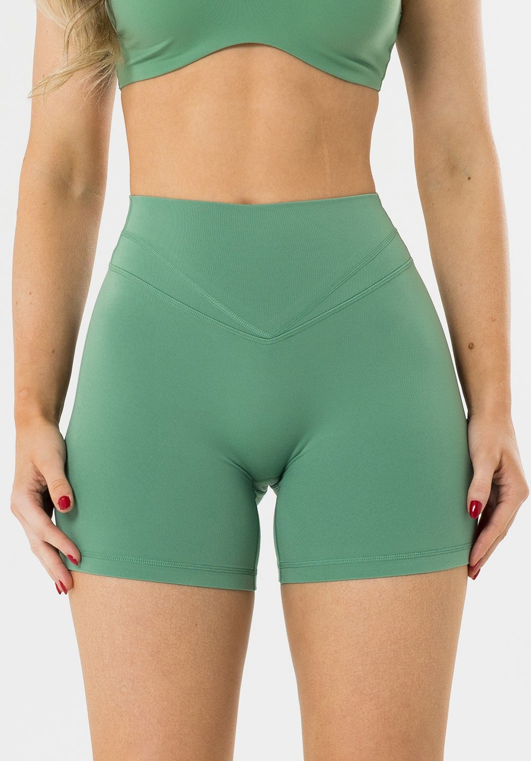 Reluna™ Icon High-Rise Sculptseam® Plus Short 5” Avocado
