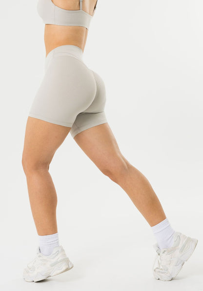 Reluna™ Icon High-Rise Sculptseam® Plus Short 5” Pearl Grey