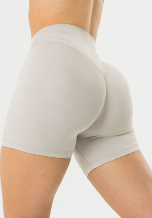 Reluna™ Icon High-Rise Sculptseam® Plus Short 5” Pearl Grey