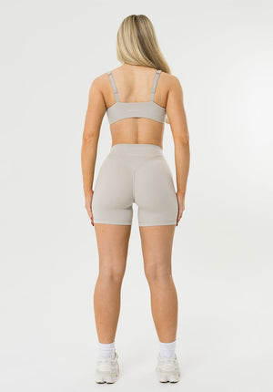 Reluna™ Icon High-Rise Sculptseam® Plus Short 5” Pearl Grey