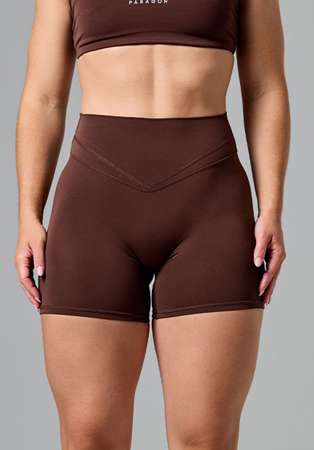 Reluna™ Icon High-Rise Sculptseam® Plus Short 5” Walnut