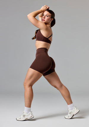 Reluna™ Icon High-Rise Sculptseam® Plus Short 5” Walnut
