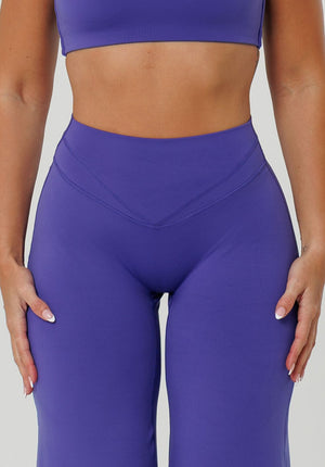 Reluna™ Icon High-Rise Sculptseam® Plus Straight Leg Pant Short- Electric Violet