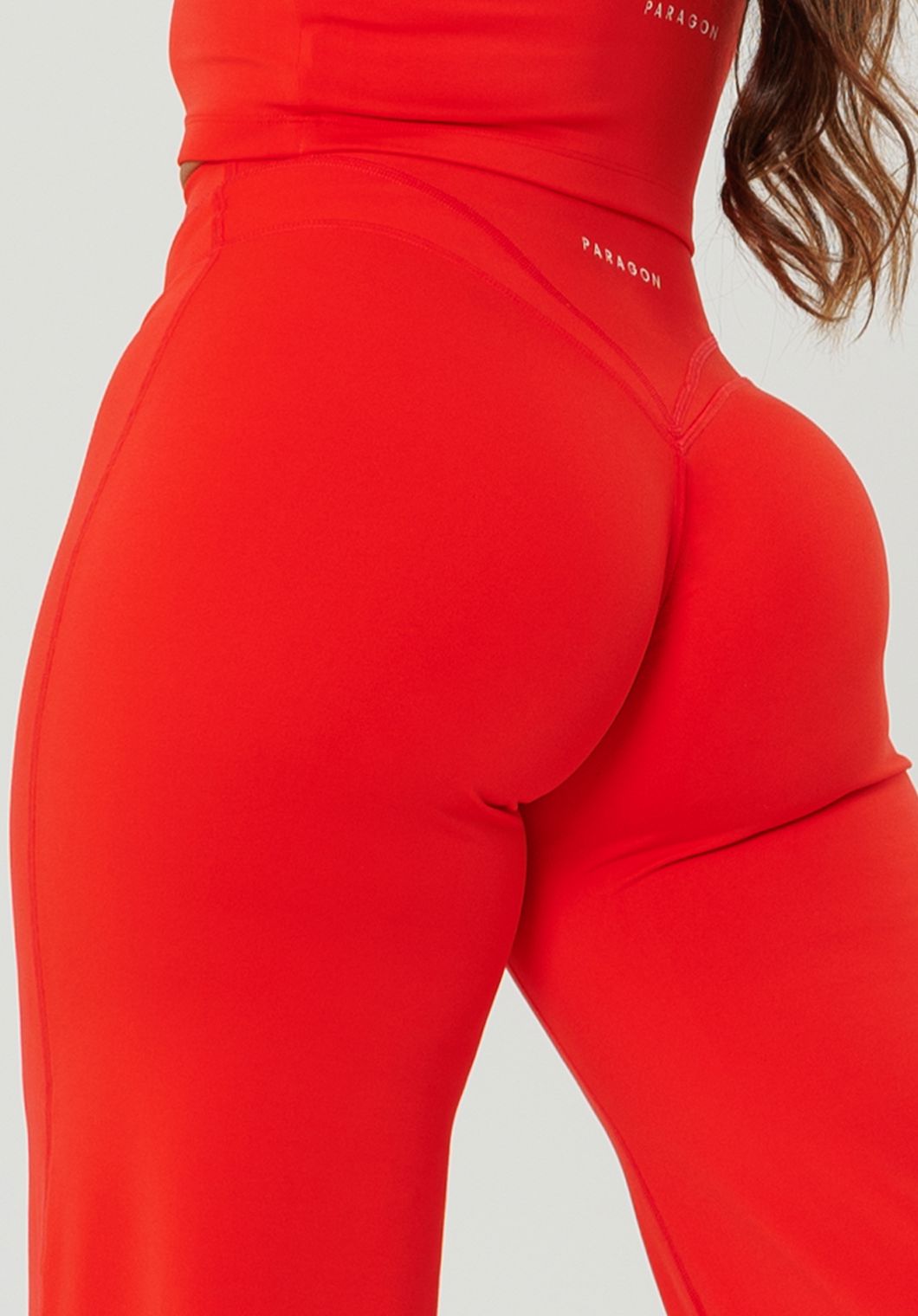 Reluna™ Icon High-Rise Sculptseam® Plus Straight Leg Pant Short- Strawberry