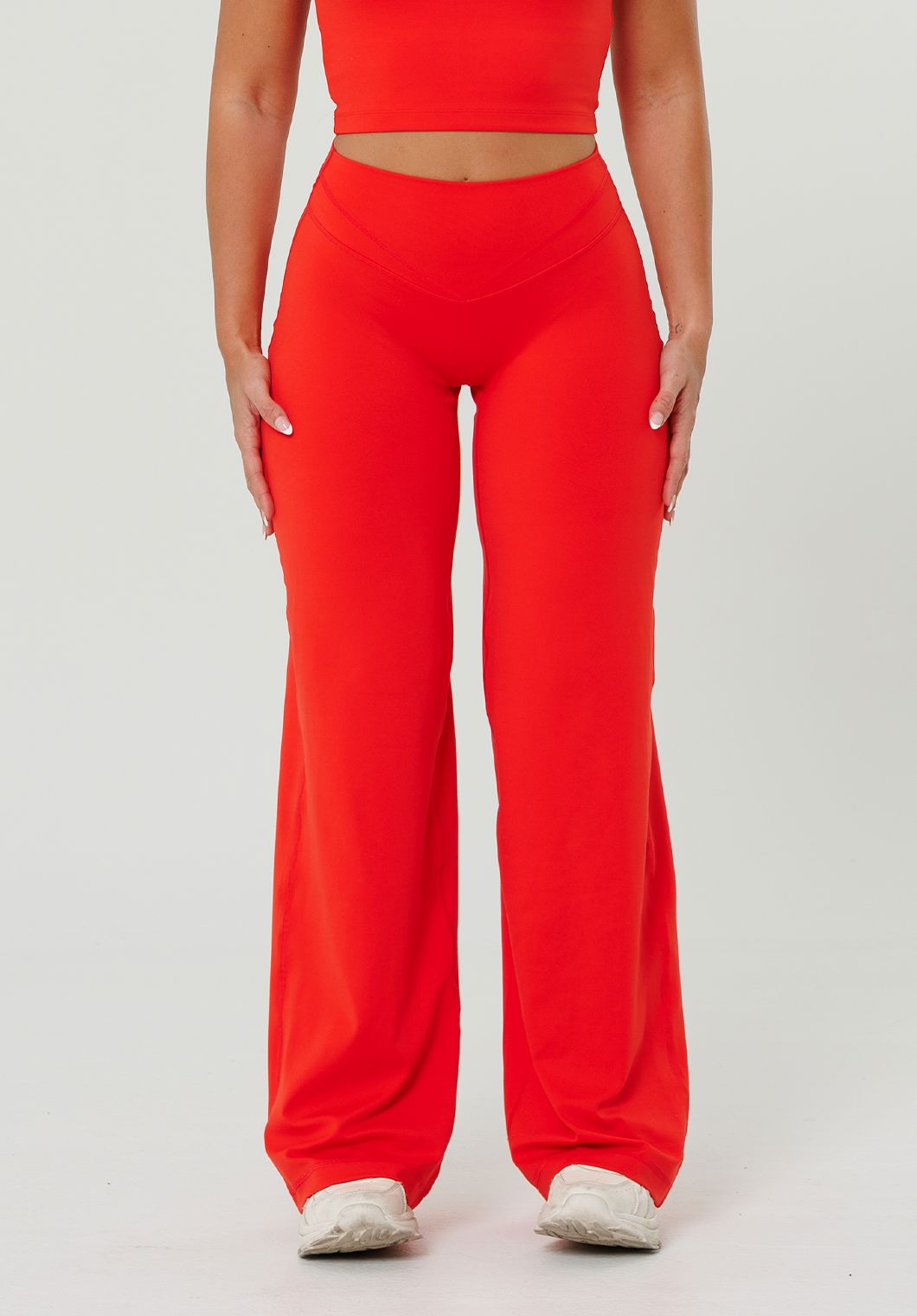 Reluna™ Icon High-Rise Sculptseam® Plus Straight Leg Pant Short- Strawberry