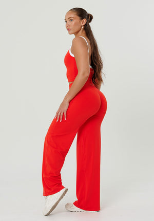 Reluna™ Icon High-Rise Sculptseam® Plus Straight Leg Pant Short- Strawberry