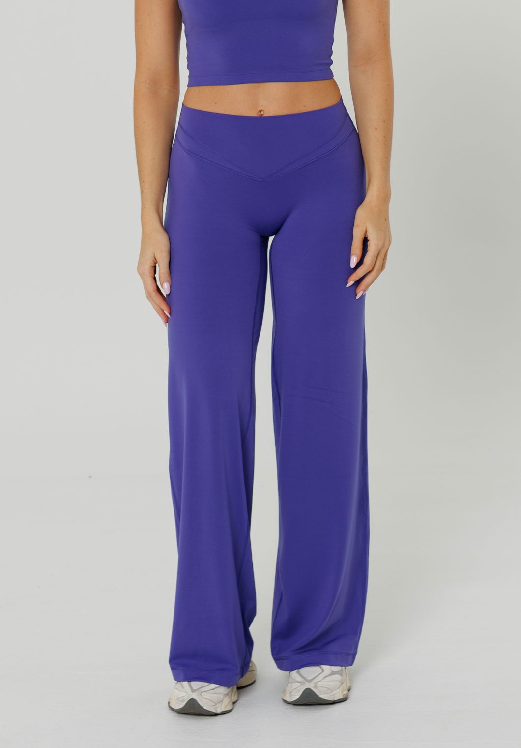 Reluna™ Icon High-Rise Sculptseam® Plus Straight Leg Pant Regular- Electric Violet
