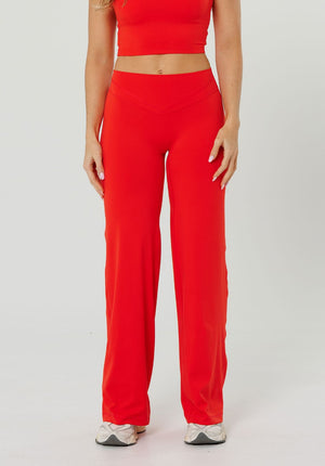 Reluna™ Icon High-Rise Sculptseam® Plus Straight Leg Pant Regular- Strawberry