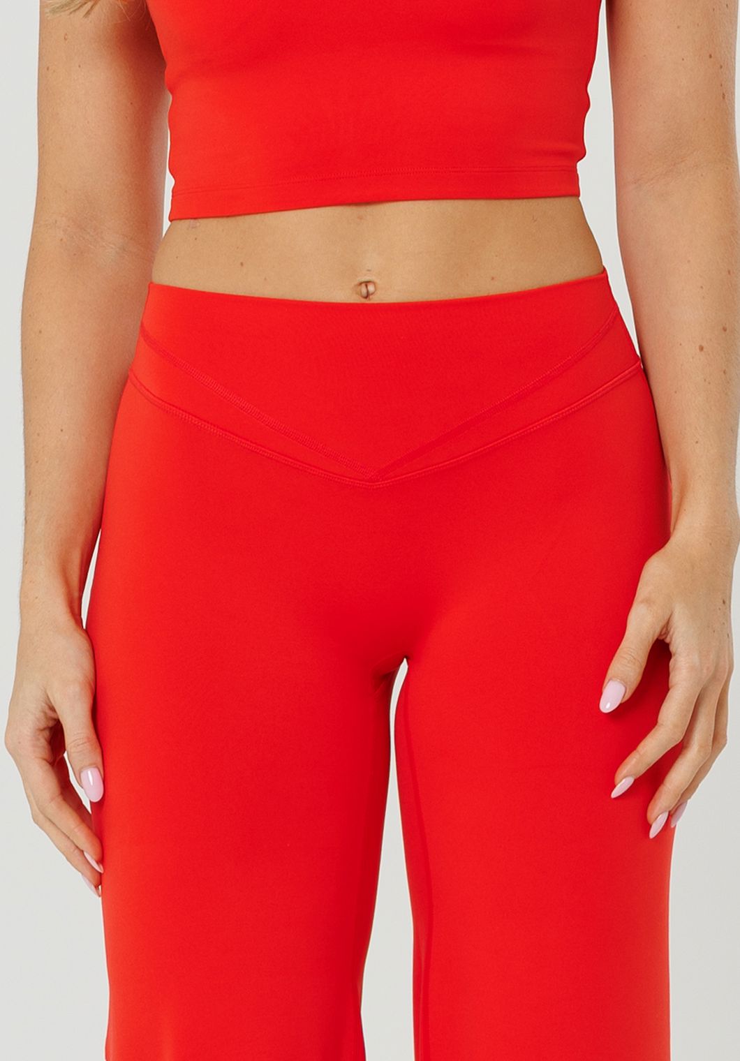 Reluna™ Icon High-Rise Sculptseam® Plus Straight Leg Pant Regular- Strawberry