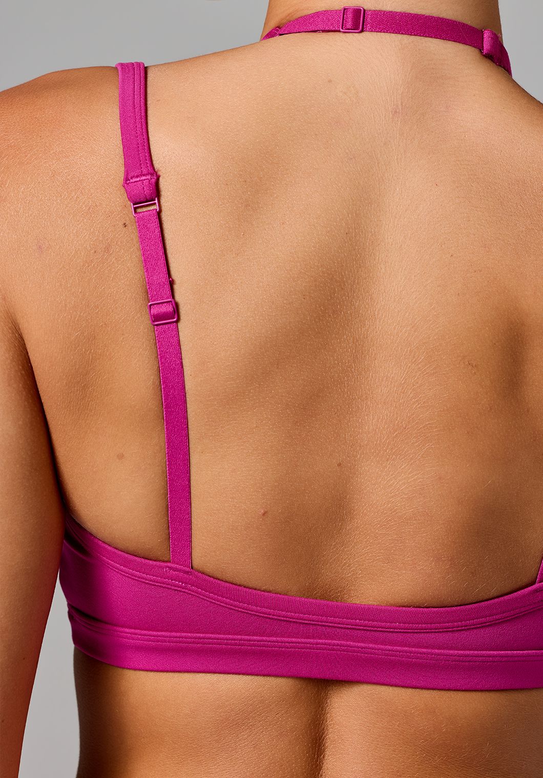 Reluna™ Monochrome Double-Layer Sports Bra Berry