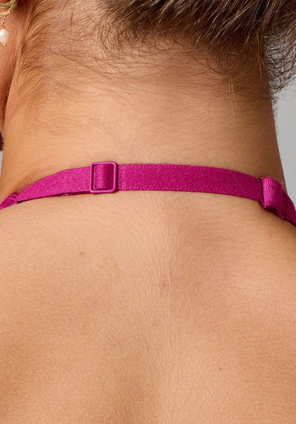 Reluna™ Monochrome Double-Layer Sports Bra Berry