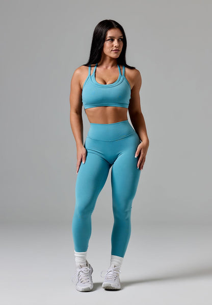 Reluna™ Monochrome Double-Layer Sports Bra Mineral