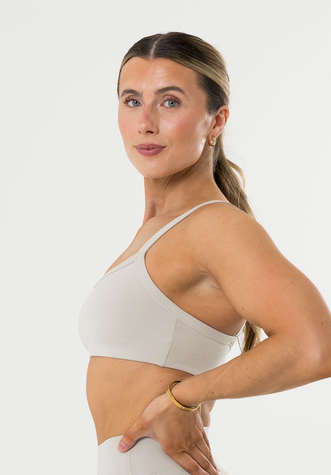 Reluna™ Multi-Fit Sports Bra Pearl Grey