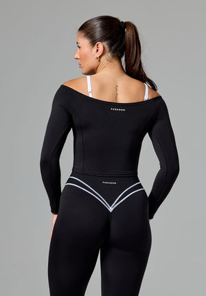 Reluna™ Off Shoulder Top Black