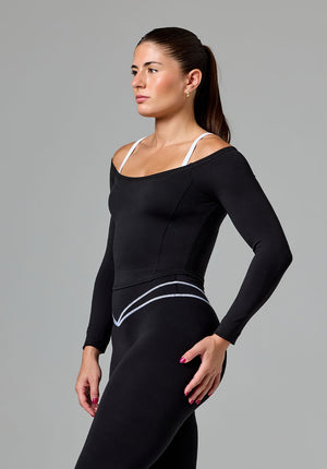 Reluna™ Off Shoulder Top Black