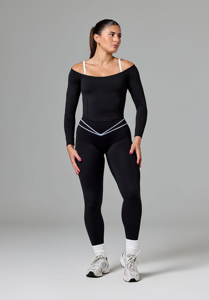 Reluna™ Off Shoulder Top Black
