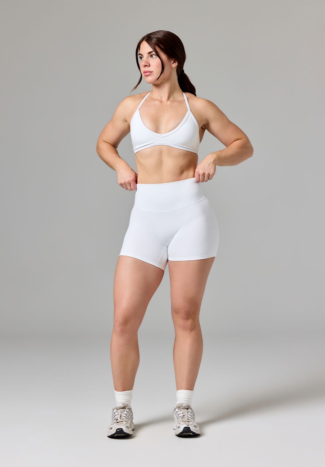 Reluna™ TrueCover™ Sculptseam® High-Rise Short 5” White