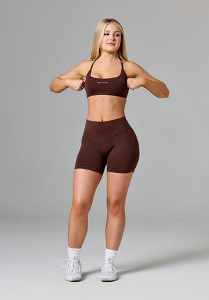Reluna™ Original Sculptseam® Plus Mid-Rise Short 5" Walnut