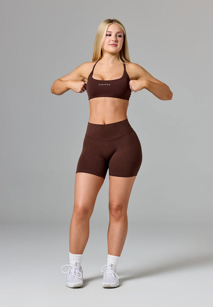Reluna™ Original Sculptseam® Plus Mid-Rise Short 5" Walnut