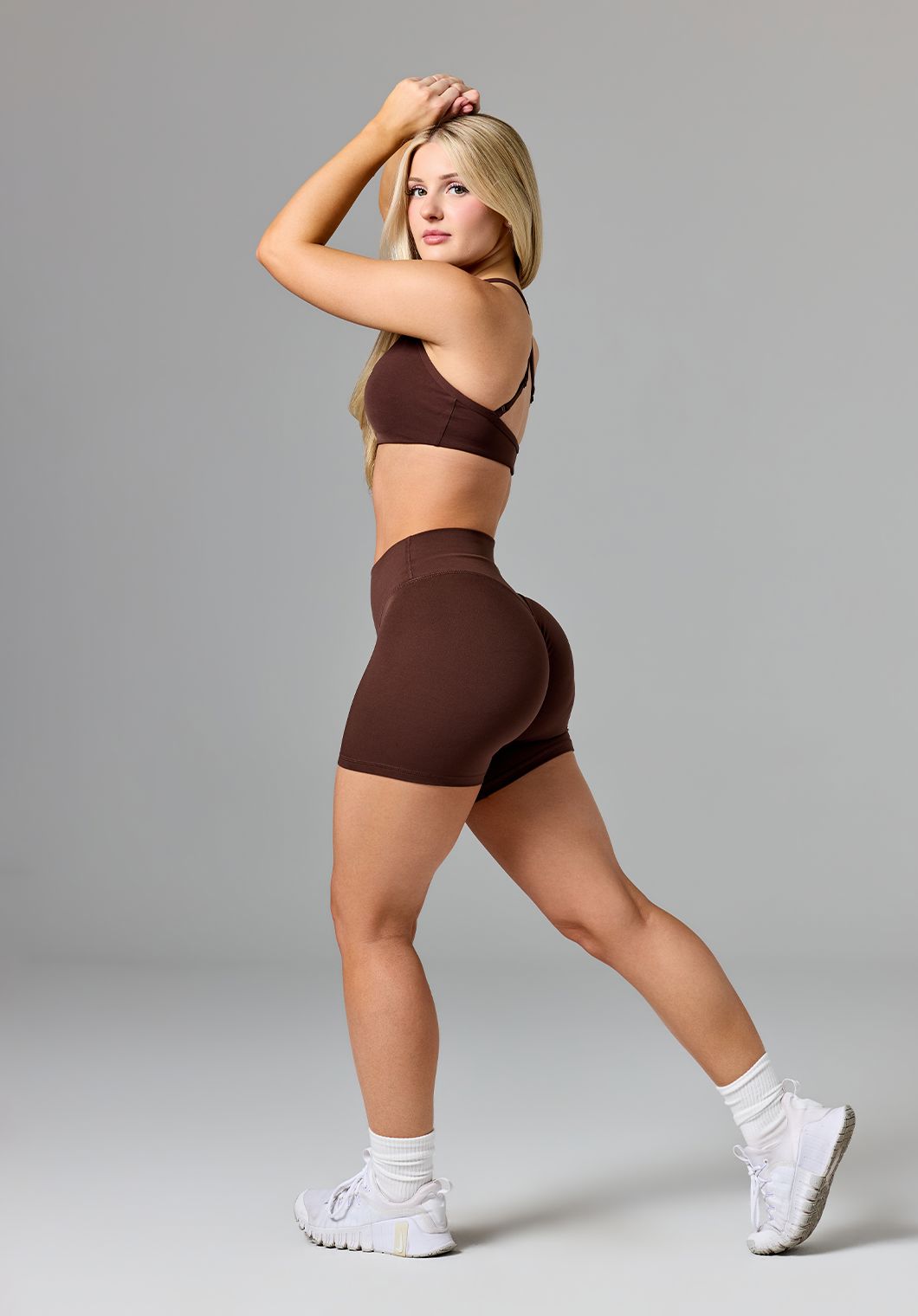 Reluna™ Original Sculptseam® Plus Mid-Rise Short 5" Walnut