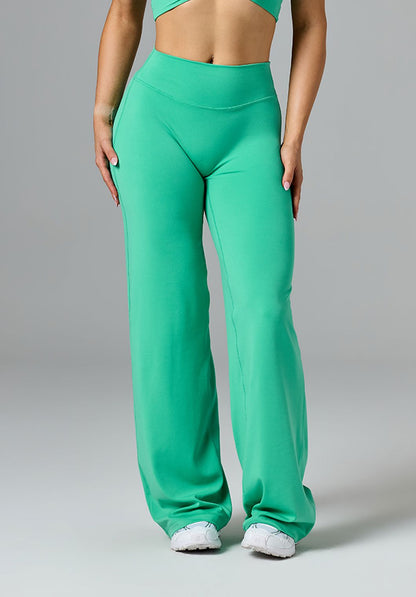 Reluna™ Original Sculptseam® Mid-Rise Straight Leg Pant Regular Palm Leaf