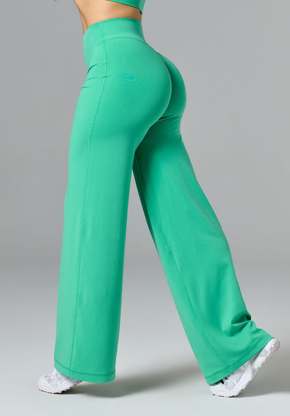 Reluna™ Original Sculptseam® Mid-Rise Straight Leg Pant Regular Palm Leaf