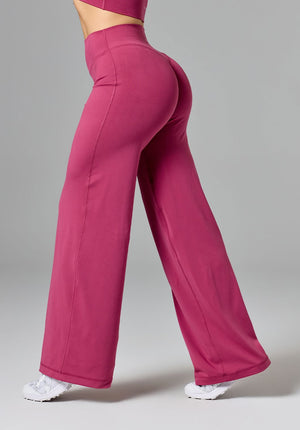 Reluna™ Original Sculptseam® Mid-Rise Straight Leg Pant Regular Raspberry