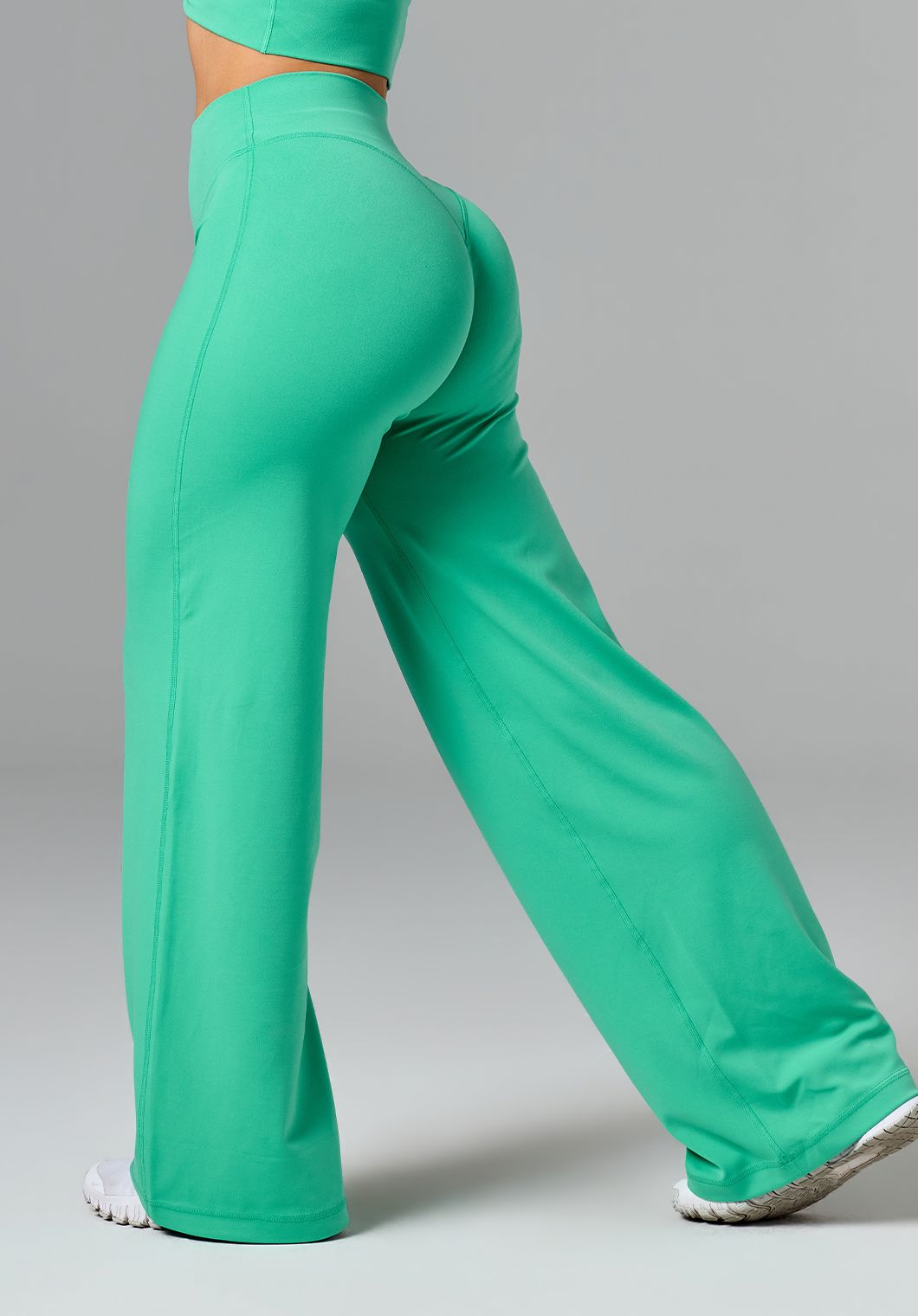 Reluna™ Original Sculptseam® Mid-Rise Straight Leg Pant Short Palm Leaf