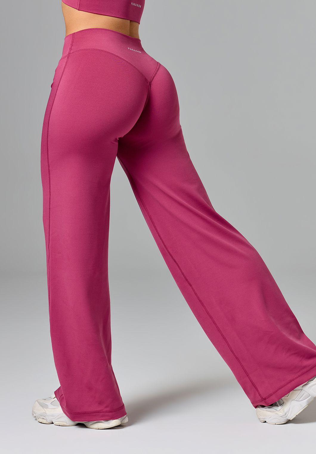 Reluna™ Original Sculptseam® Mid-Rise Straight Leg Pant Short Raspberry