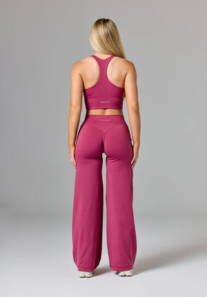 Reluna™ Original Sculptseam® Mid-Rise Straight Leg Pant Short Raspberry