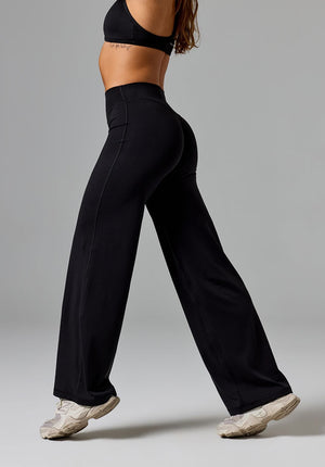 Reluna™ Original Sculptseam® Low-Rise Straight Leg Pant Regular Black