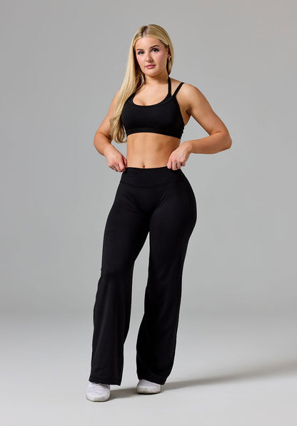 Reluna™ Original Sculptseam® Low-Rise Straight Leg Pant Short Black